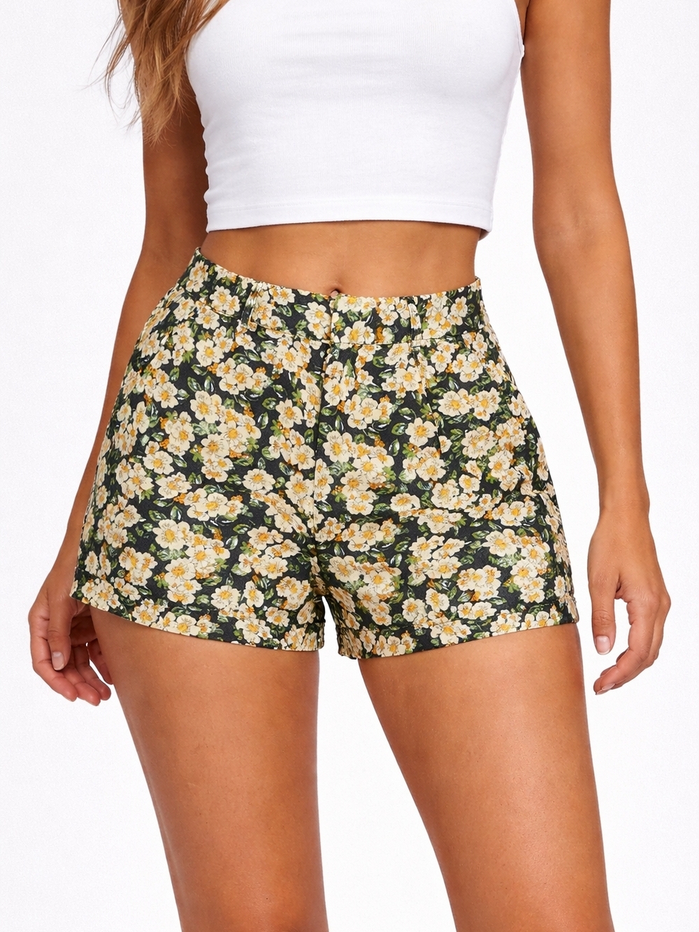 NWT Dear John High Rise Floral Shorts Size 31 Cottagecore Summer North Hampton